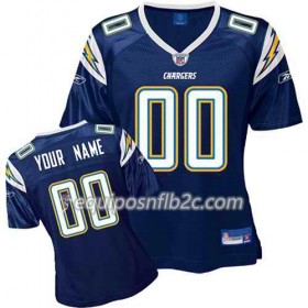 Camiseta Mujer NFL Los Angeles Chargers Personalizar Navy 
